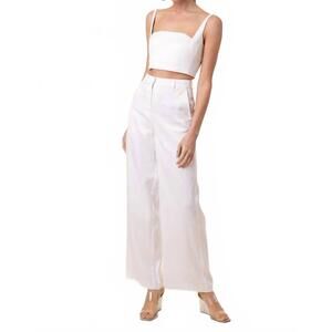 NEW LINE AND DOT celestin pant in white